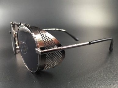 Steampunk Bril Sherlock - Zwart Bruin/ Zwart
