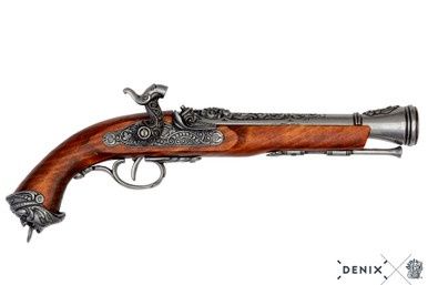 Piraat Percussie Pistool - Italië - 18e Eeuw - Staal
