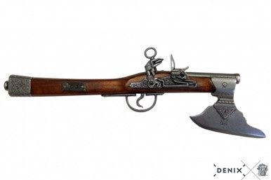 Flintlock Bijl Pistool - Duitsland - 17e Eeuw