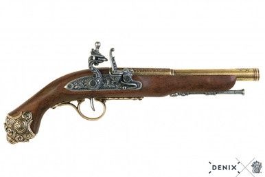 Flintlock Pistool - 18e Eeuw - Goud