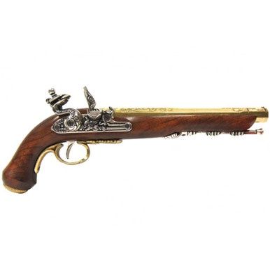 Duel Flintlock Pistool - 18e Eeuw - Goud