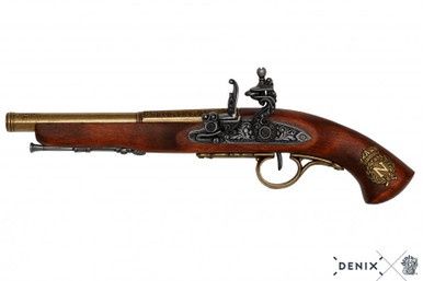Napoleon&#39;s Flintlock Pistool (Linkshandig) - Frankrijk - 18e Eeuw - Goud