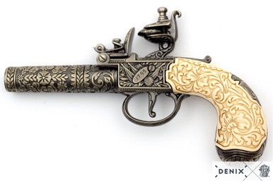 Kumbley en Brum Flintlock Zakpistool - Engeland - 1795 - Ivoor