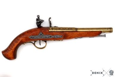 Flintlock Pistool (Linkshandig) - Frankrijk - 1776 - Goud