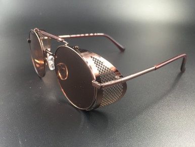 Steampunk Bril Sherlock - Bruin/Bruin