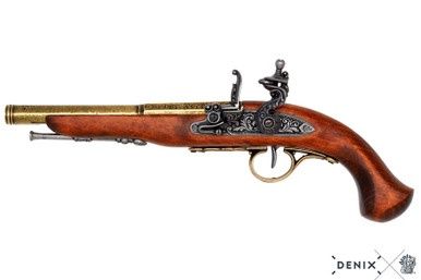 Flintlock Pistool (Linkshandig) - Frankrijk - 1776 - Goud