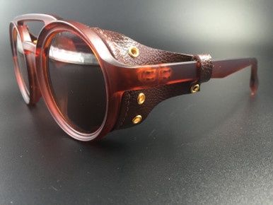 Steampunk Bril Helsing - Bruin/Bruin