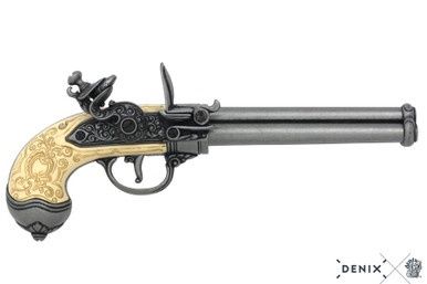 Lorenzoni Flintlock Pistool met Roterende Drieloop - Italië - 1680 - Ivoor/Staal