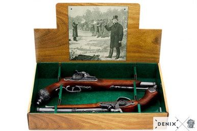 Set van 2 Brescia Duel Percussie Pistolen - Italië - 1825