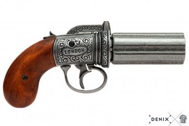 Pepperbox-Revolver met 6 Lopen - Engeland - 1840 - Staal