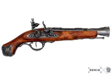 Donderbus Flintlock Pistol - Engeland - 18e Eeuw - Staal