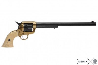 Colt Peacemaker Revolver - 12&quot; Buntline Special - Verenigde Staten - 1873 - Goud/Zwart