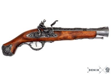 Donderbus Flintlock Pistol - Engeland - 18e Eeuw - Staal