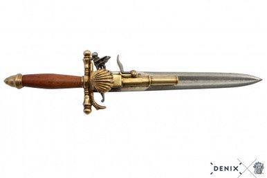 Flintlock Pistool Dolk - Frankrijk - 18e Eeuw