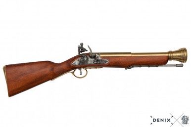 Donderbus Flintlock Geweer - Engeland - 18e Eeuw - Goud