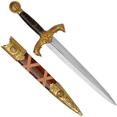 Dolk van Koning Arthur &#39;Carnwennan&#39; - 44 cm - Goud