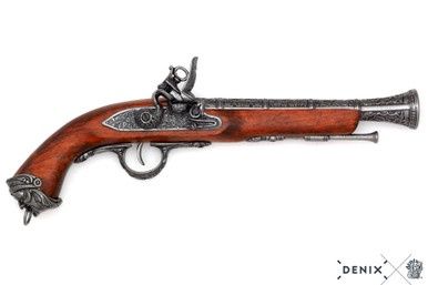Piraat Flintlock Pistool - Assassin's Creed: Black Flag - Italië - 18e Eeuw - Staal