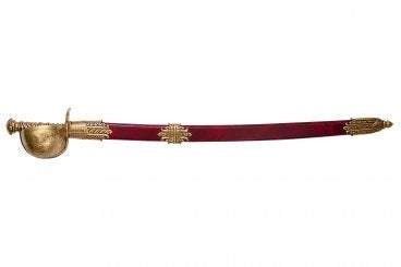 Denix Saber of Pirate Hayreddin Barbarossa - Turkey - Red - 1546