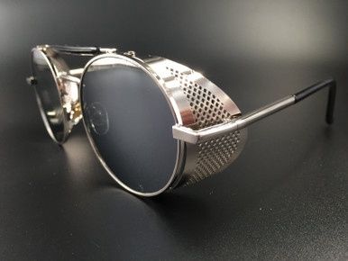 Steampunk Bril Sherlock - Zilver/Zilver