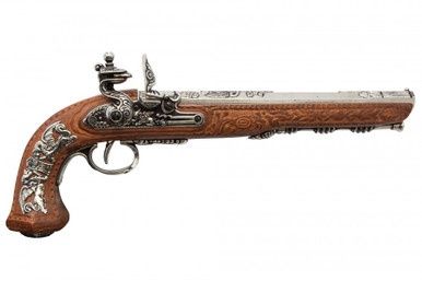 Boutet Duel Flintlock Pistool - Frankrijk - 1810 - Zilver
