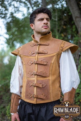 Jittu Jan Gepantserde Jerkin - Lichtbruin