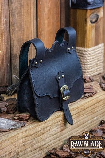Hakoon Leren Tas - Zwart