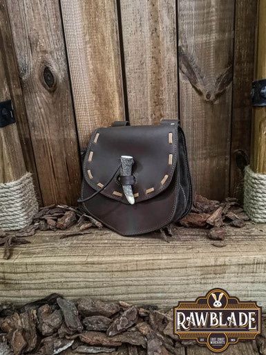 Cymerische Leren Tas - Bruin