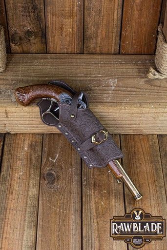 Jack Rackham Pistoolhouder Deluxe Rechts - Bruin
