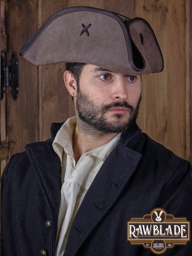 Jack Rackham Tricorne - Aarde Bruin