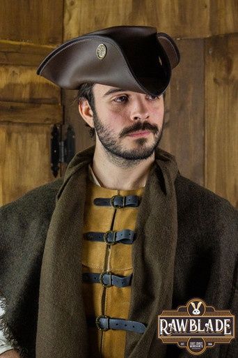 Tricorne met Drie Dubloenen - Bruin