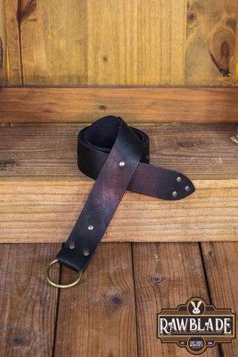 Lara Rond Ring Riem - Zwart