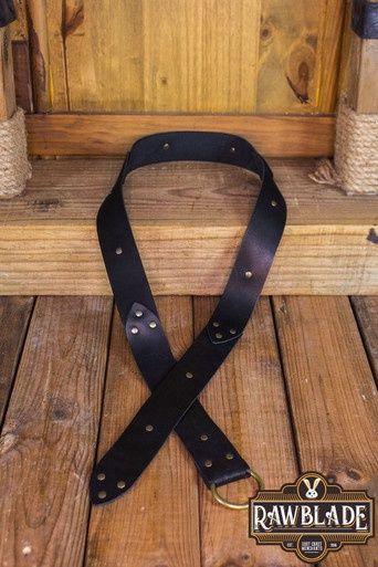 Lara Rond Ring Riem - Zwart