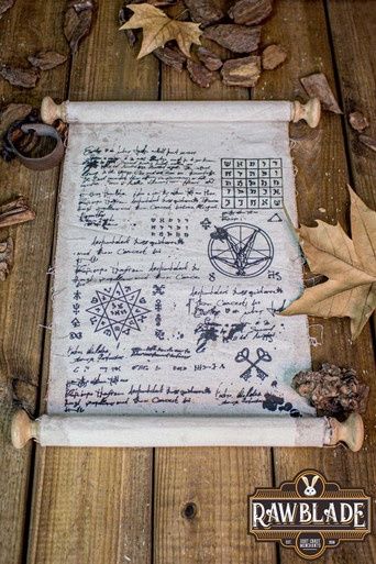 Witcher Scroll Met Lederen Band