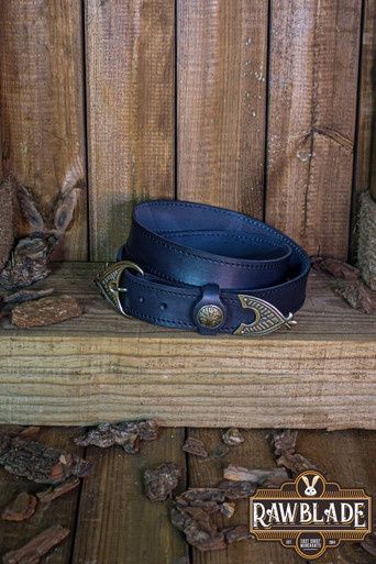Hrothgar Viking Sierlijke Riem - Zwart