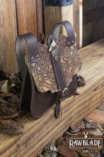 Lone Wolf Hakoon Leren Tas - Bruin