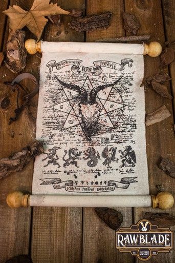 Summoner Scroll Met Lederen Band