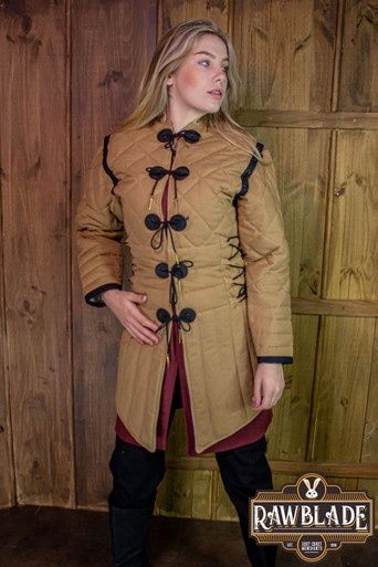Morgause Gambeson Compleet - Lichtbruin