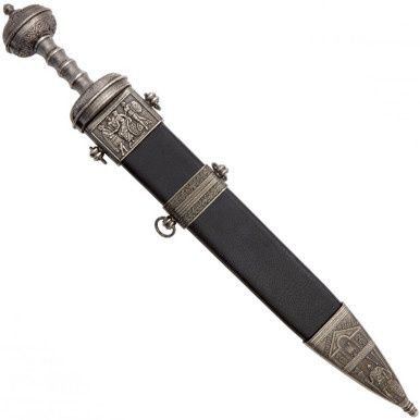 Romeins Zwaard Gladius - 1e Eeuw V.Chr. - 74 cm - Zilver/Zwart
