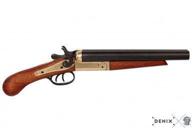 Wyatt Earp Afgezaagd Tweeloops Shotgun - Verenigde Staten - 1868 - Goud