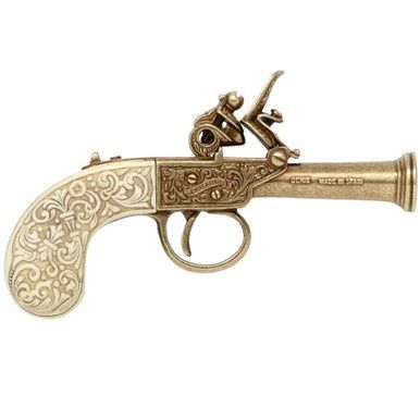 Flintlock Zakpistool - Engeland - 1798 - Ivoor