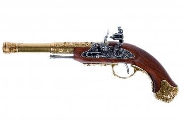 Flintlock pistool (Linkshandig) - Indië - 18e Eeuw - Goud