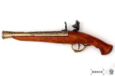 Flintlock Pistool - Duitsland - 17e Eeuw - Goud