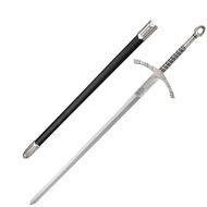 Middeleeuws Ridder Zwaard - 14e Eeuw - 116 cm - Zilver/Zwart