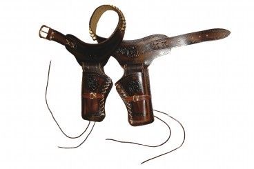 Denix Western Holster Voor 2 Revolvers - Bruin