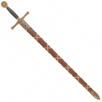 Koning Arthur&#39;s Excalibur Zwaard - Engeland - 112 cm - Goud/Bruin