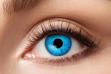 Fantasie Kleurlenzen Blauw Electro