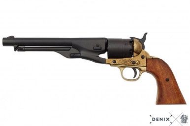 Colt Model 1860 Army Revolver - Verenigde Staten - 1860 - Zwart/Goud