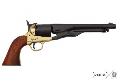 Colt Model 1860 Army Revolver - Verenigde Staten - 1860 - Zwart/Goud