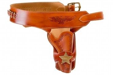 Denix Western Holster Met Badge Voor 1 Revolver - Bruin