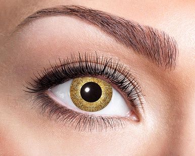 Fantasie Kleurlenzen Golden Sparkle